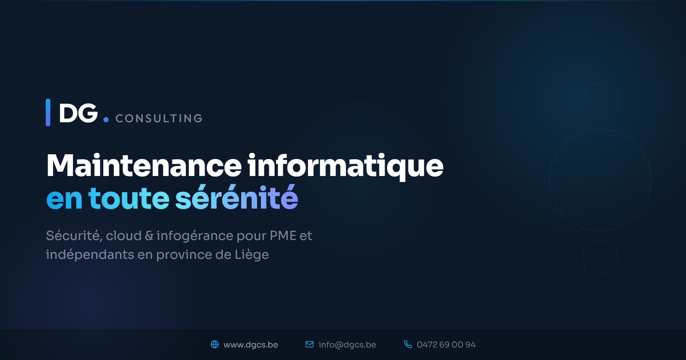 Maintenance informatique pour PME et indépendants à Liège | DG Consulting